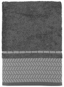 Πετσέτα Frond Anthracite Madi Χεριών 30x50cm 100% Cotton