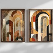 Κάδρα (Σετ 2Τμχ) 856EVL1629 50x3,5x70cm Multi Wallity Κάθετοι Mdf,Ξύλο