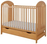 Βρεφικό Κρεβάτι με Συρτάρι Pumba Natural  60x120cm   BC10057  BabyCute