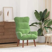 vidaXL Χαλαρωτική Πολυθρόνα Ανοιχτό πράσινο 69 x 74 x 93 εκ. Βελούδο