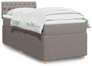 ΚΡΕΒΑΤΙ BOXSPRING ΜΕ ΣΤΡΩΜΑ TAUPE 90X200 ΕΚ. ΥΦΑΣΜΑΤΙΝΟ 3289650