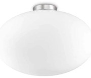 Φωτιστικό Οροφής-Πλαφονιέρα Candy 086781 40x25cm 1xE27 60W White Ideal Lux