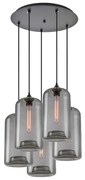 SE21-SM-19-30-5BL+ FEINT Smoked Glass Pendant+ HOMELIGHTING 77-8785