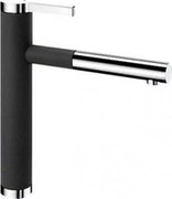 Blanco Linee-S Anthracite-Chrome Μπαταρία Κουζίνας με Περιστρεφόμενο Ρουξούνι και Αποσπώμενο Ντους