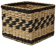 Καλάθι Rush 00.06.67436 20x20x16cm Natural-Black Ψάθα