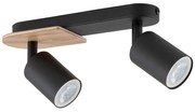 Φωτιστικό Οροφής - Σποτ Cover Wood 4674 2xGU10 10W 35x14cm Black TK Lighting