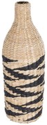 Βάζο - Κασπώ Πλεκτό Aqaba 21243 Φ20x60cm Natural-Black Globostar Wood