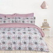 Σετ Σεντόνια Βαμβακερά King 260x280εκ. Happy 9676 Γκρι-Nude Das Home