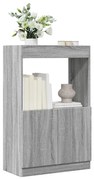 vidaXL Ντουλάπι Γκρι Sonoma 63x33x100 εκ. από Επεξεργασμένο Ξύλο