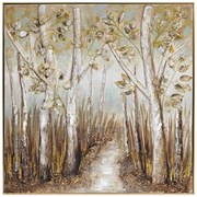 Πίνακας σε καμβά Leambre II Inart 102x4.5x102εκ 102x4.5x102 εκ.