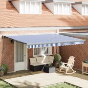 vidaXL Σκηνίτσα Αναδιπλούμενη Μπλε και λευκό 450 x 300 εκ