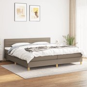 ΚΡΕΒΑΤΙ BOXSPRING ΜΕ ΣΤΡΩΜΑ TAUPE 200X200 ΕΚ. ΥΦΑΣΜΑΤΙΝΟ 3140725