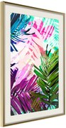 Αφίσα - Vibrant Jungle - 40x60 - Χρυσό - Με πασπαρτού