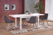 TIAGO 2 extension table white / white DIOMMI V-PL-TIAGO_2-ST-BIAŁY/BIAŁY