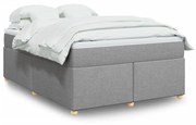 ΚΡΕΒΑΤΙ BOXSPRING ΜΕ ΣΤΡΩΜΑ ΑΝΟΙΧΤΟ ΓΚΡΙ 140X200 ΕΚ. ΥΦΑΣΜΑΤΙΝΟ 3285380