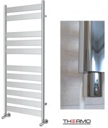 Thermo LARGO Θερμαινόμενη πετσετοκρεμάστρα από Mild Steel με ηλεκτρική λειτουργία, 120x50cm Chrome