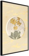 Αφίσα - Flowers and Marble - 40x60 - Μαύρο - Χωρίς πασπαρτού