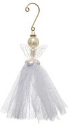 Στολίδι Χριστουγεννιάτικο (18εκ.) A-S Metal Hang 175818 White