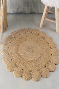 Χαλί Rattan Flower Round Natural Ρυθμός 120X120cm Round