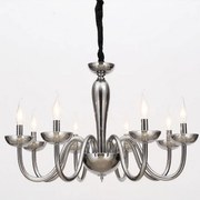 Πολυέλαιος 8Φ BLK82188PSGC Fume Crystal, Metal