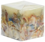 Διακοσμητικό Αρωματικό Κερί με Potpourri 7x7x7cm 126507a