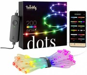 200 Smart LED RGB Twinkly Dots (TWD200STP-TEU), 10 Μέτρα, με Διάφανο Καλώδιο, Bluetooth, WiFi, Dimmer Και Έλεγχο μέσω Κινητού Τηλεφώνου