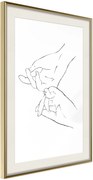 Αφίσα - Joined Hands (White) - 40x60 - Χρυσό - Με πασπαρτού