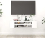vidaXL Έπιπλο Τηλεόρασης Κρεμαστό Λευκό 100x31x26,5 εκ από Μοριοσανίδα