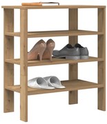 vidaXL Ράφι παπουτσιών  Artisan Oak 61x32x70 cm Κατασκευασμένο ξύλο