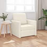 vidaXL Καναπές Κρεβάτι 2 σε 1 Κρεμ 74x77x81 cm Βελούδο