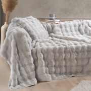 Ριχτάρι Πολυθρόνας Γούνινο (160x180) Rythmos Rabbit Grey