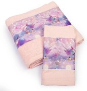 Βρεφικές Πετσέτες (Σετ 2τμχ) Dimcol Unicorn 320 Pink