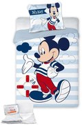 Σετ Κούνιας 4τμχ Βαμβακερό Mickey 583 Digital Print 100x135εκ. Disney DimCol