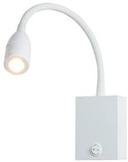 Απλίκα Φωτιστικό Τοίχου Σποτ LED Λευκό Ματ H33 Zambelis-H33-Λευκό H33