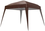Ανταλλακτικό κάλυμμα τέντας Outsunny, ανταλλακτικό κάλυμμα για τέντα κήπου 3 x 3 m, ανταλλακτικό κάλυμμα τέντας, UPF50+, ύφασμα Oxford, καφέ