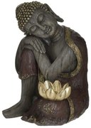 Διακοσμητικός Βούδας 3-70-301-0136 20x20x24cm Multi Inart Polyresin