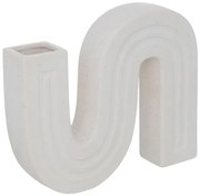 Βάζο Snaky Pakoworld κεραμικό σε λευκή απόχρωση 25x5x21εκ 199-000588 199-000588 Λευκό