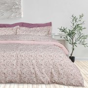 Σεντόνια Daily 3170 (Σετ 4τμχ) Taupe-Pink Das Home Υπέρδιπλo 240x260cm 100% Βαμβάκι