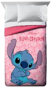Πάπλωμα Microfiber Μονό 160x240εκ. Disney Home Lilo &amp; Stitch 42 Pink DimCol