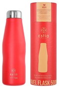 Μπουκάλι Θερμός Travel Flask Save The Aegean Scarlet Red 500ml - Estia