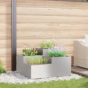 vidaXL Γλάστρα Κήπου 100x100x48 εκ Ανοξείδωτο Ατσάλι