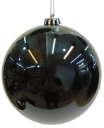 Χριστουγεννιάτικη Μπάλα Μαύρη 15cm 56514