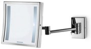 Eurorama FD02 Chrome Καθρέπτης 21,5x21,5 εκ. φωτιζόμενος LED