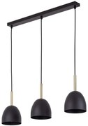 Φωτιστικό Οροφής Nord 4871 3xΕ27 15W 68x130cm Black TK Lighting