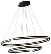 Φωτιστικό Οροφής Led-Clarke-S120 Black Luce Ambiente Design Αλουμίνιο