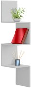 ΕΠΙΤΟΙΧΙΑ ΓΩΝΙΑΚΗ ΡΑΦΙΕΡΑ ILLUSION HM8935.12 ΜΕΛΑΜΙΝΗ ΣΕ ΛΕΥΚΟ 25x25x105,4Υεκ.