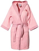 Μπουρνούζι παιδικό με κουκούλα Pink Ηλικία 12-14