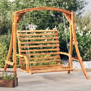 vidaXL Κούνια Παγκάκι 126x63x92 εκ Μασίφ Λυγισμένο Ξύλο Φινίρισμα Teak