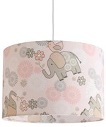 Παιδικό φωτιστικό οροφής VEIS Elephants Pink