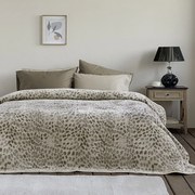 Κουβέρτα Sylvan Βελουτέ Green-Red Nima Υπέρδιπλo 220x240cm Velvet,Polyester